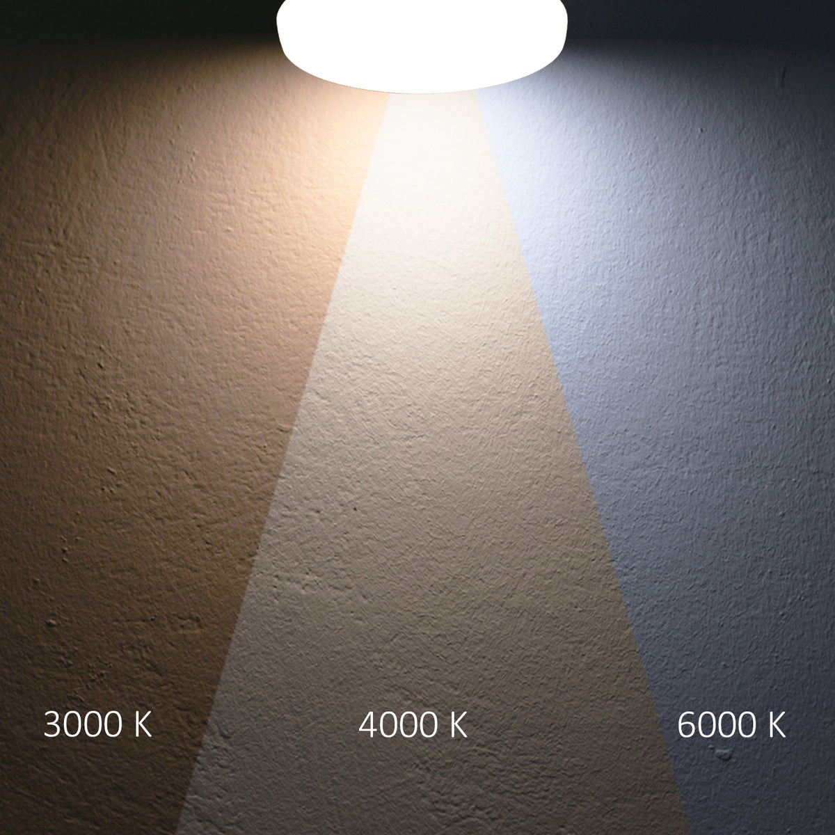 Plafondlamp | rond | DN280 | 13/18W | ColorSwitch 3000/4000/6000K | IP64 | wit