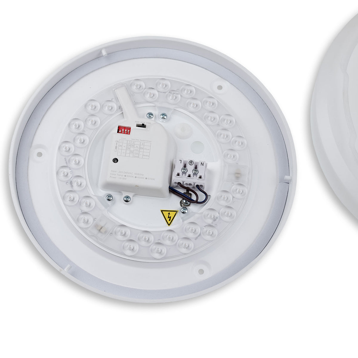Plafondlamp | met HF-sensor | rond | DN410 | 22/32W | ColorSwitch 3000/4000/6000K | IP64