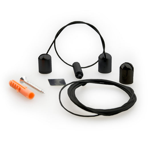 LAMP30 V2 | Profielaccessoire | Kabelophangset Z04 | tot 3m | 2 stuks | zwart