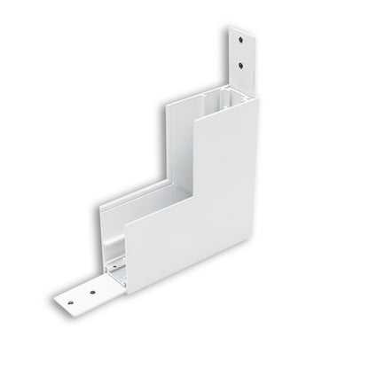 Track48 | Railaccessoire | hoek 90° verticaal | opbouwrail | niet stroomvoerend | wit