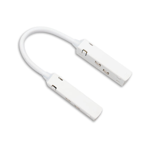 Track48 | Railaccessoire | flexibele verbinder 180° | stroomvoerend | 6A | wit