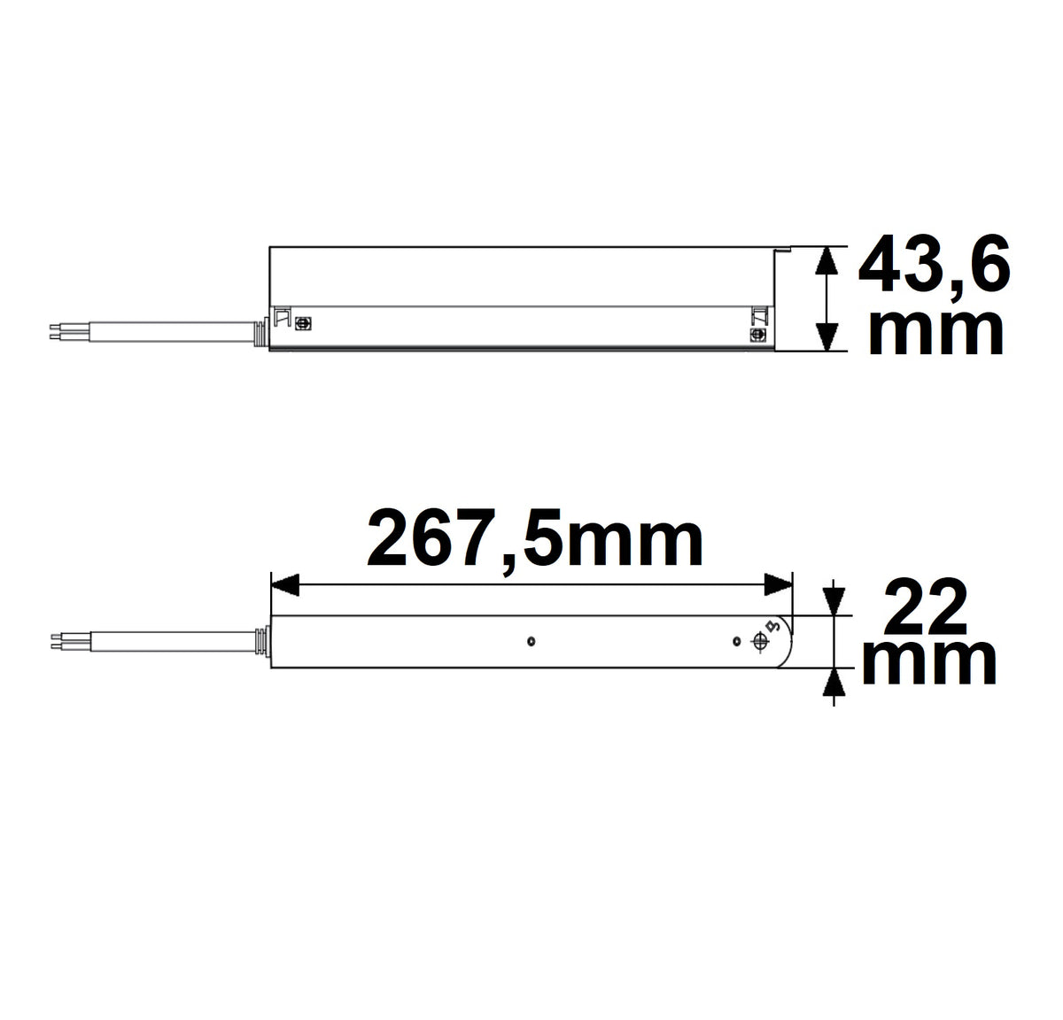 Track48 | LED driver | inline | 48V | 150W | wit