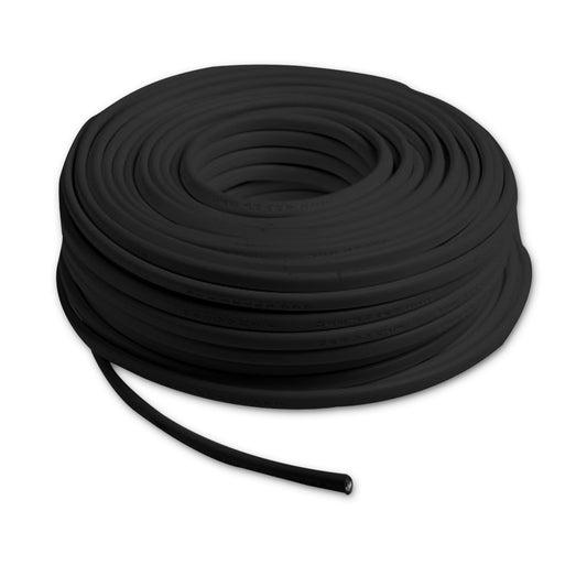 Kabel | PVC | 2x0,5mm² H03VV-F | per meter | zwart