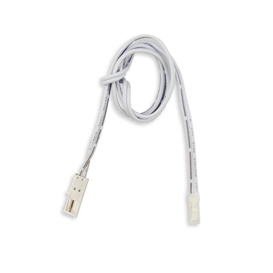MiniAMP | Connector | ompoler male-female | 2-polig | 3A | wit | 60mm