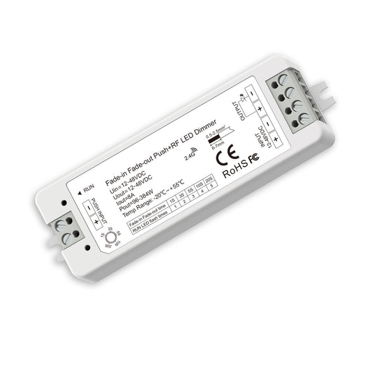 Sys-Pro | Dimmer | Push/radio | soft-on/soft-off | 1 kanaal | 12-48V | 8A