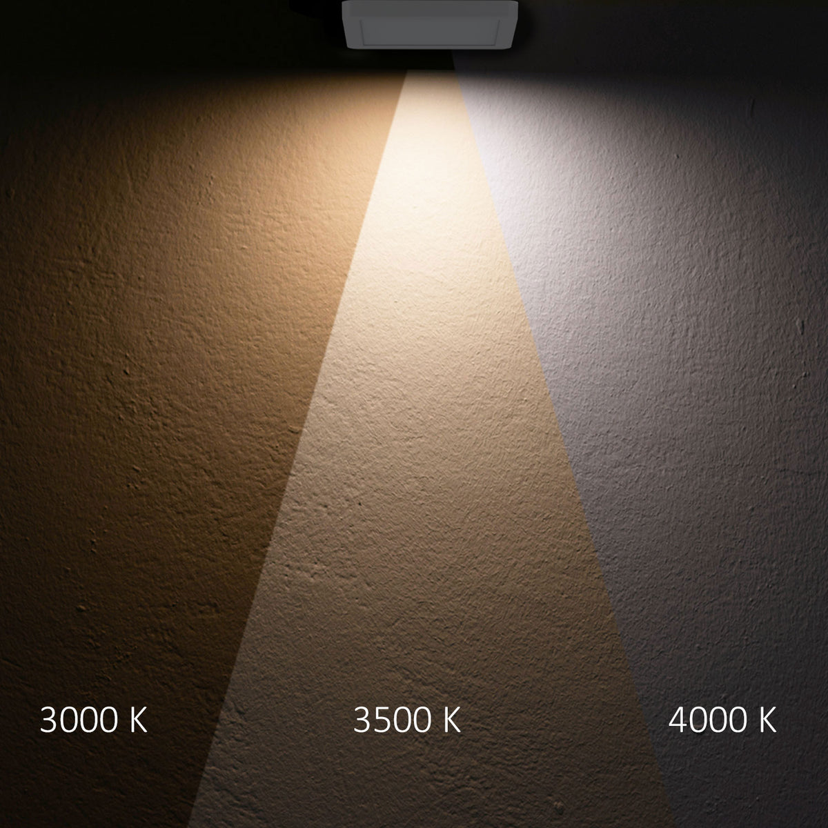 Flex Pro | Downlight | opbouw/inbouw | 235x235mm | 16W | 3000/3500/4000K | dimbaar | wit
