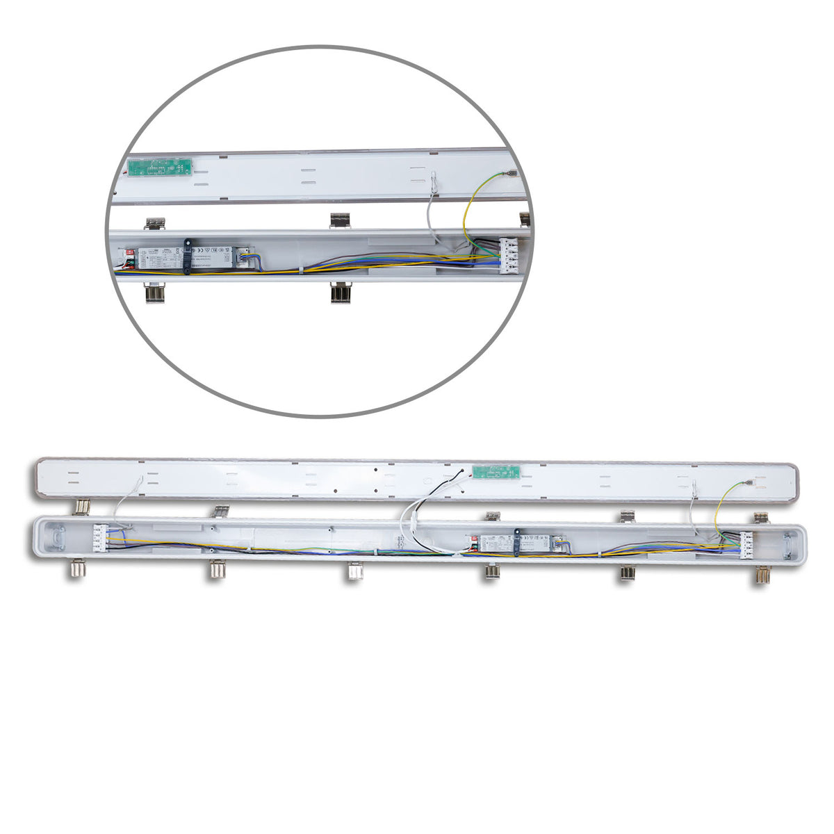 SL | Lineaire armatuur | vochtbestendig | 150cm | HF sensor | PowerSwitch 36-57W | 4000K | IP66
