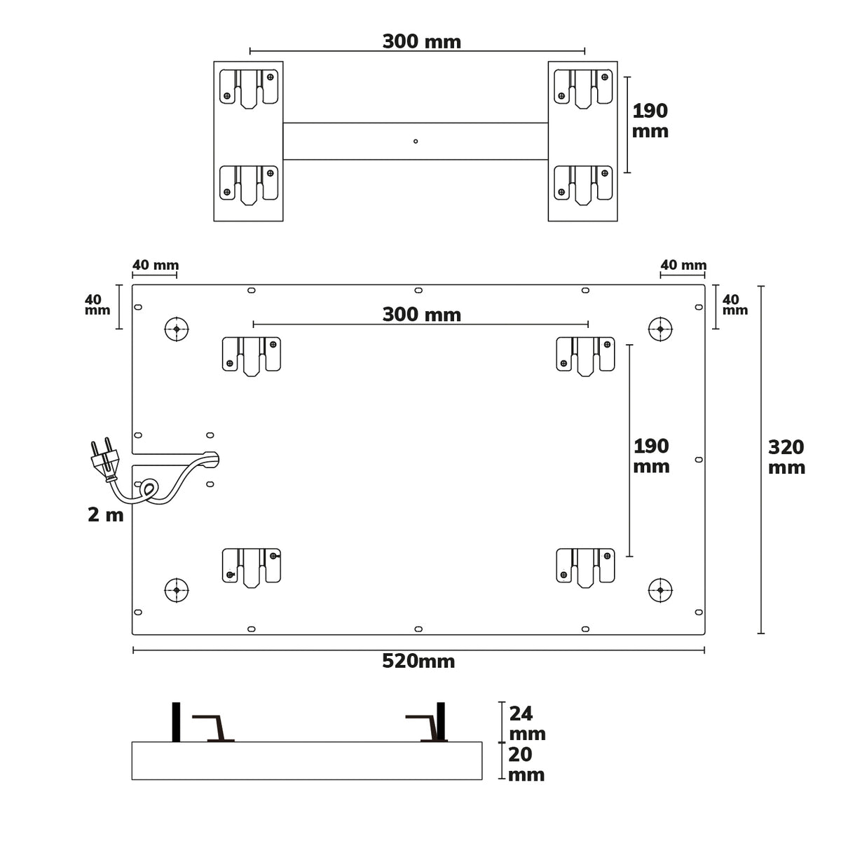 BEST STANDARD | Infraroodpaneel | 320x520mm | 160W