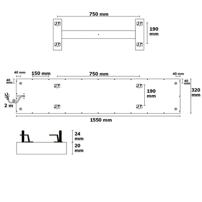 BEST STANDARD | Infraroodpaneel | 320x1500mm | 440W