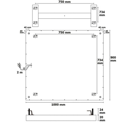BEST STANDARD | Infraroodpaneel | 900x1000mm | 865W