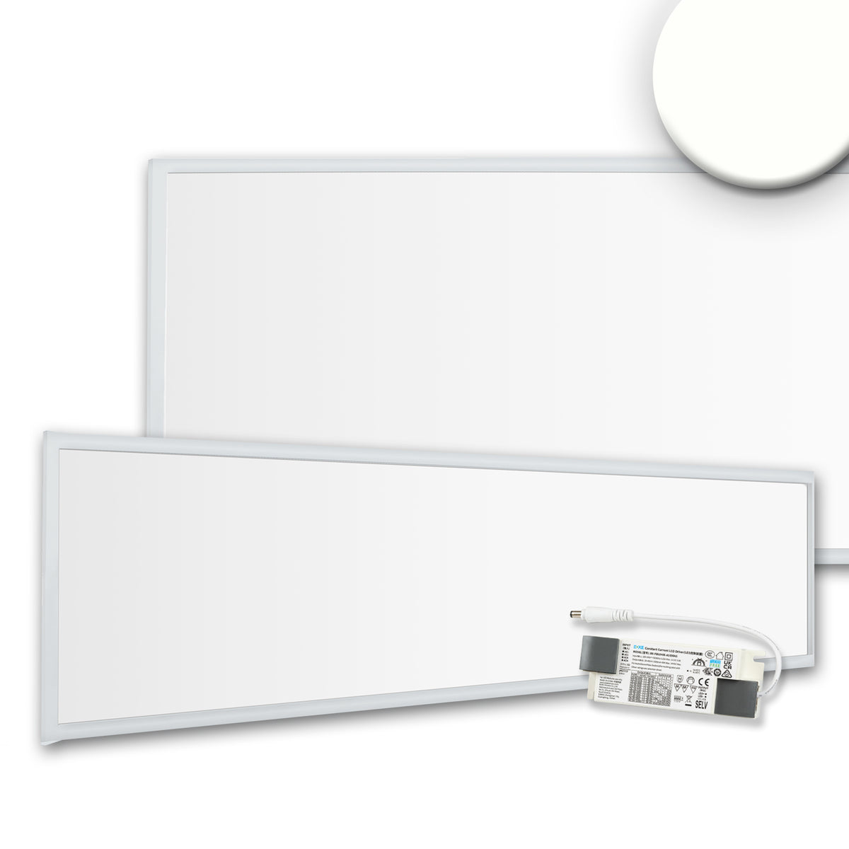 Business Line 1200 | LED Paneel | UGR<19 | frame wit RAL9016 | PowerSwitch 21-40W | 36W