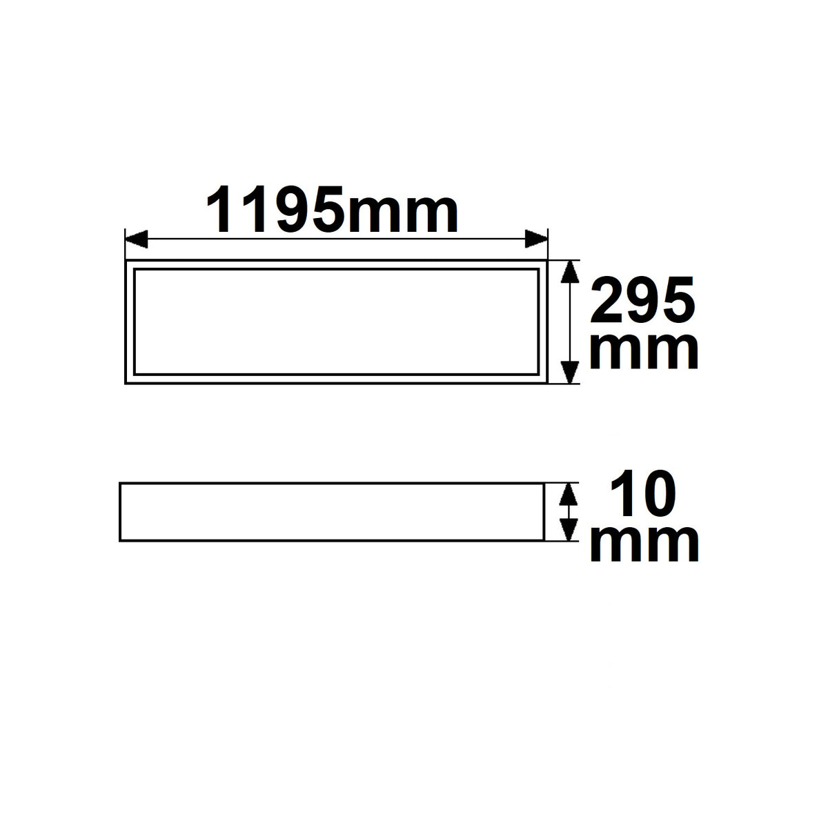 Business Line 1200 | LED Paneel | UGR<19 | frame wit RAL9016 | PowerSwitch 21-40W | 36W