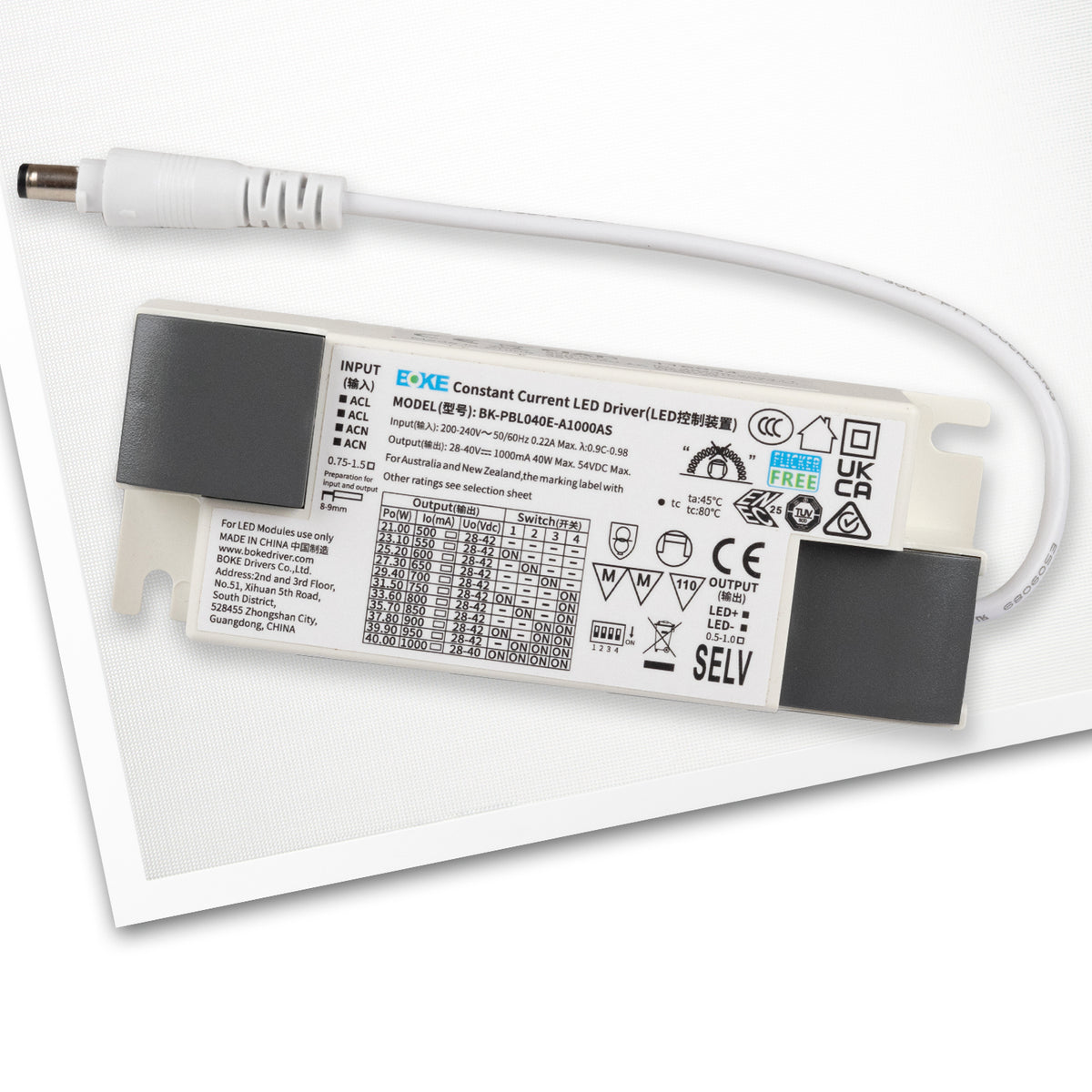 Professional Line 600 | LED Paneel | UGR<19 | RAL9016 | PowerSwitch 21-40W | 36W | neutraal wit