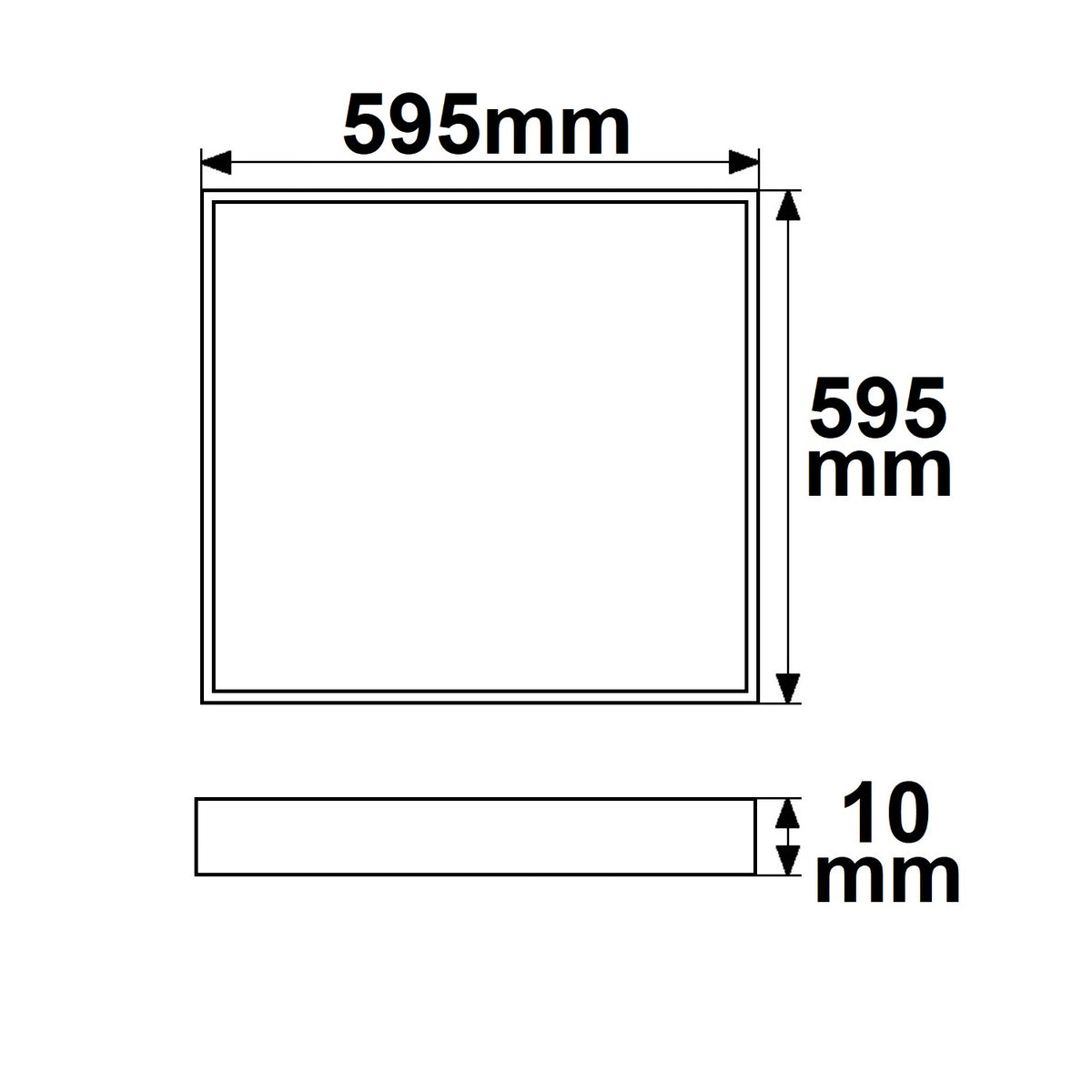 Professional Line 600 | LED Paneel | UGR<19 | RAL9016 | PowerSwitch 21-40W | 36W | neutraal wit