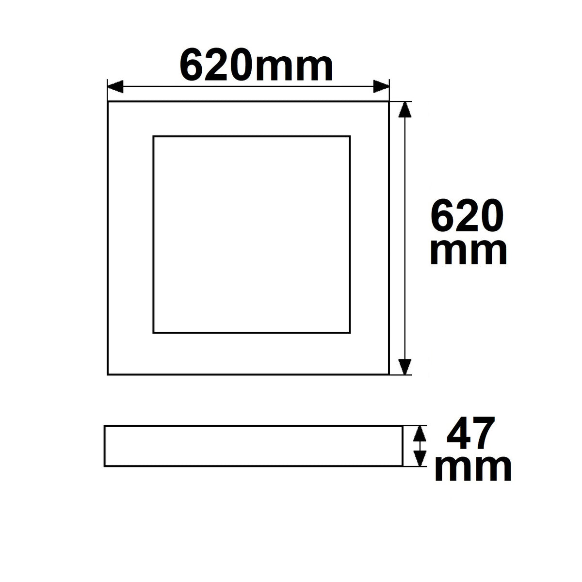 UGR<16 Line 625 | LED Paneel | PowerSwitch 21-40W | 36W | wit