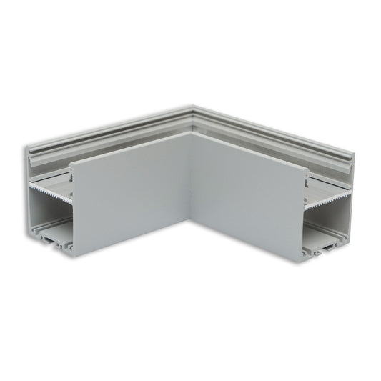 LAMP30 V1 | Profielaccessoire | Hoekstuk 90° gelast | 120x120mm | zilver