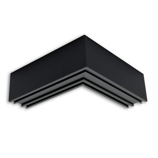 LAMP30 V2 | Profielaccessoire | Hoekstuk 90° gelast | 120x120mm | zwart