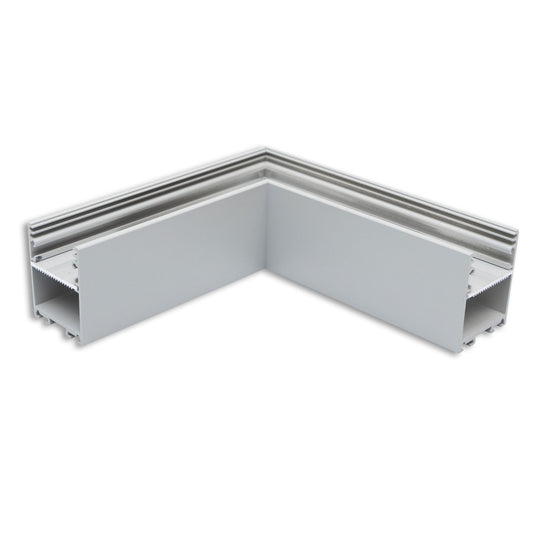 LAMP30 V2 | Profielaccessoire | Hoekstuk 90° gelast | 120x120mm | zilver