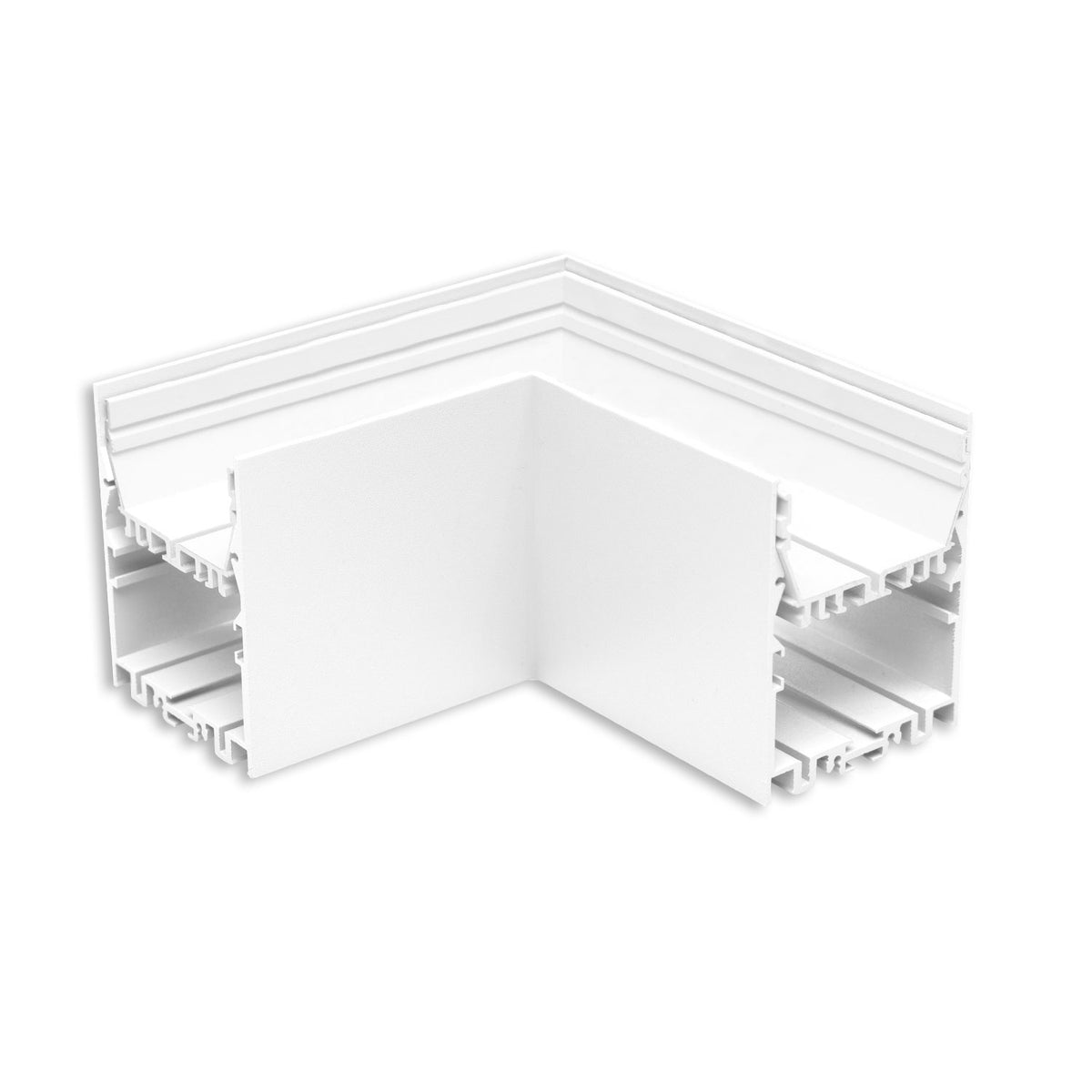 LAMP40 | Profielaccessoire | hoek 90° gelast | 140x140mm | wit RAL 9003