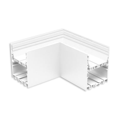 LAMP40 | Profielaccessoire | hoek 90° gelast | 140x140mm | wit RAL 9003