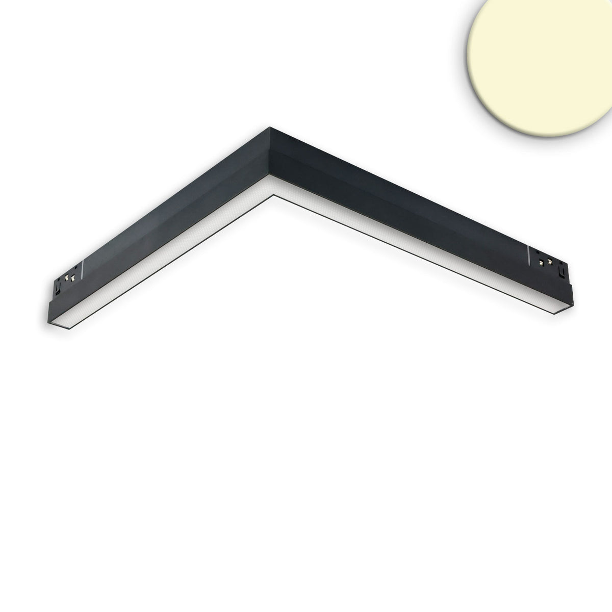 Track48 Corner Light | Railspot | hoek horizontaal | CRI90 | Line+ | 20W | 3000K | zwart