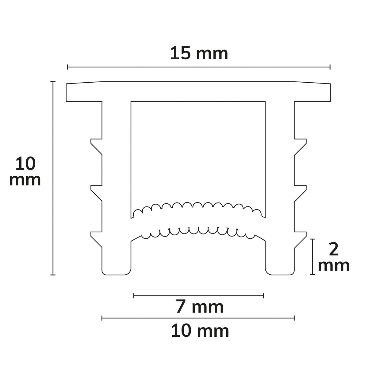 FLEX-COVER10 | Profielaccessoire | siliconen afdekking | opaal 45% | 20m