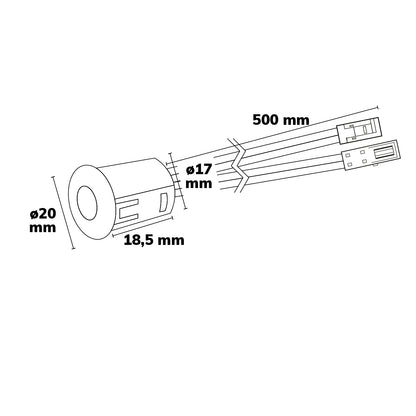 MiniAMP | Sensor | PIR bewegingsmelder | 3m | 30s | 12-24V | 3A