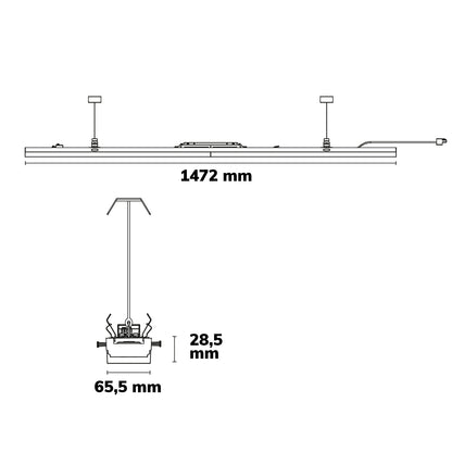 FastFix R PRO | Lichtlijnmodule | 1472mm | 30-75W | 180 lm/W