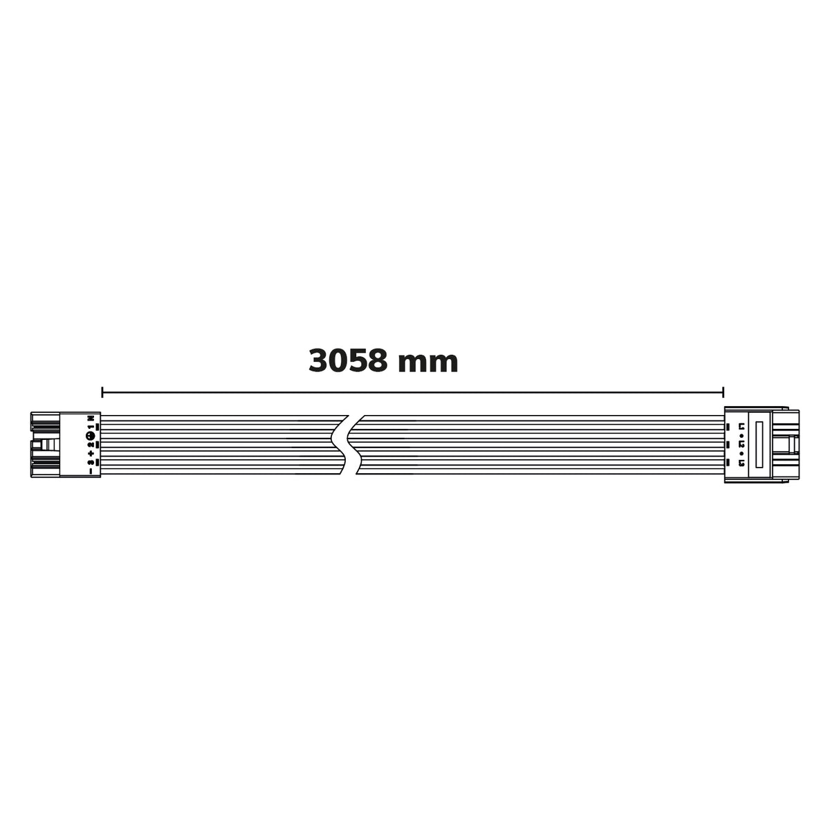 FastFix R PRO | Lichtlijnmodule | verlengkabel 3m | 7-polig female