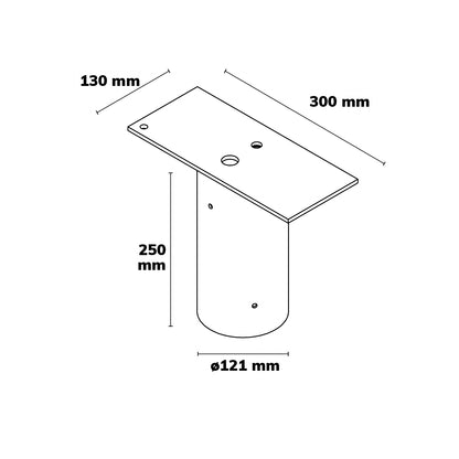 Traverse | opzetmaat 89/108mm | voor 1 breedstraler