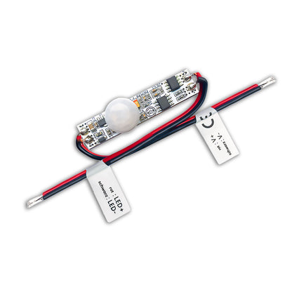 Sensor | Mini PIR bewegingssensor | voor inbouw in profielen | 12-24V | 3A