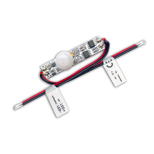 Sensor | Mini PIR bewegingssensor | voor inbouw in profielen | 12-24V | 3A