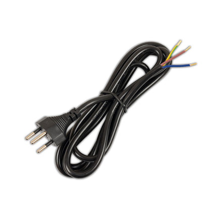 Kabel | Aansluitkabel met stekker type J Zwitserland | 3x0,75mm² | 1,5m | zwart