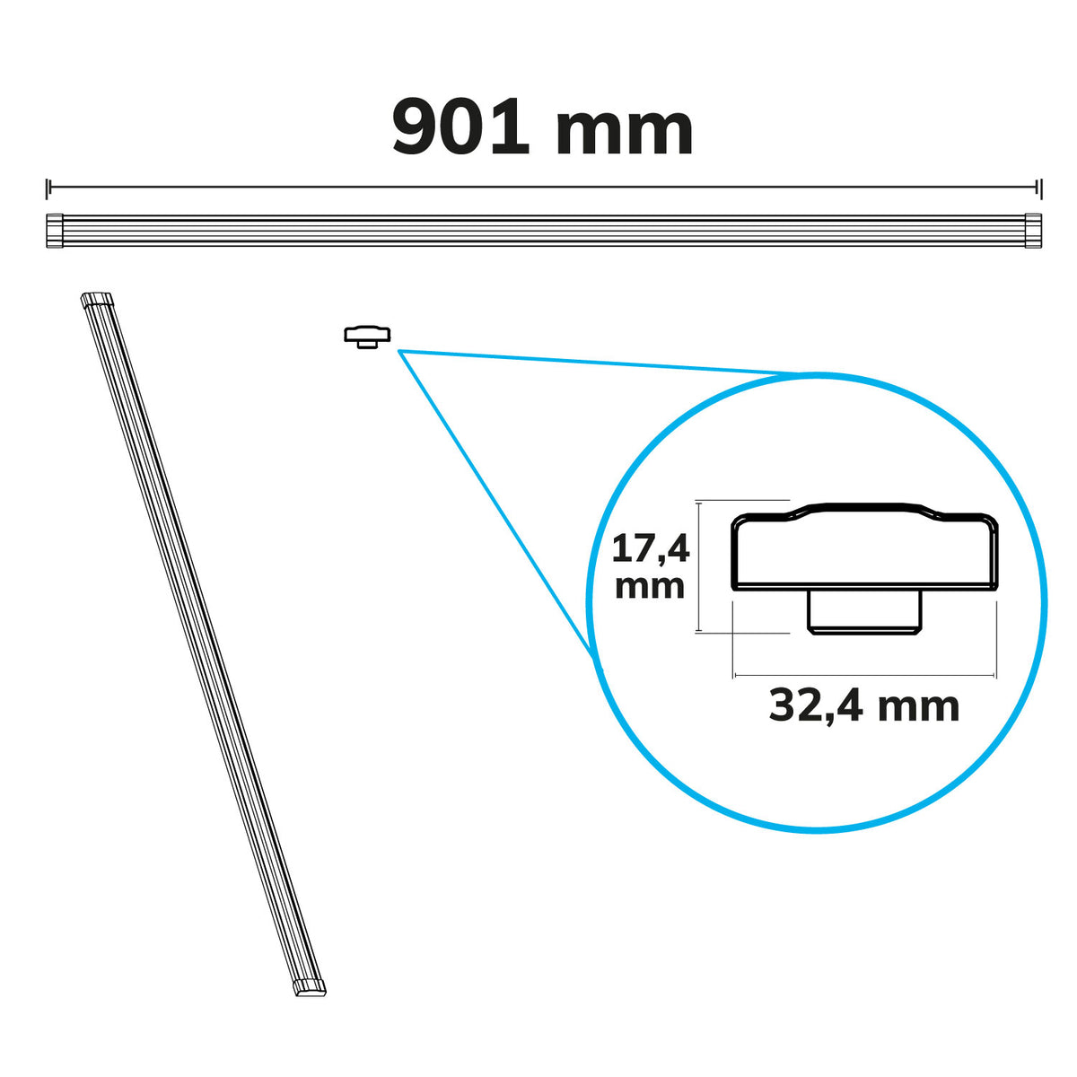 LINKLINE50 | Hanglamp | UP module 120cm | 10W | wit