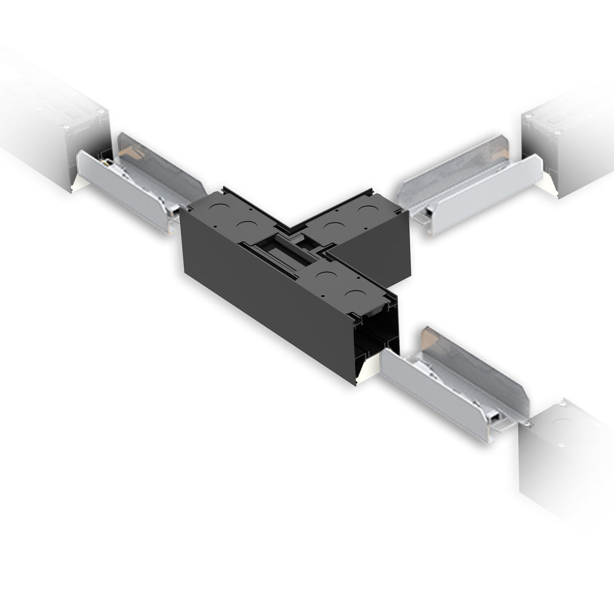 LINKLINE50 | Connector | T-verbinder verlicht | 6W | zwart