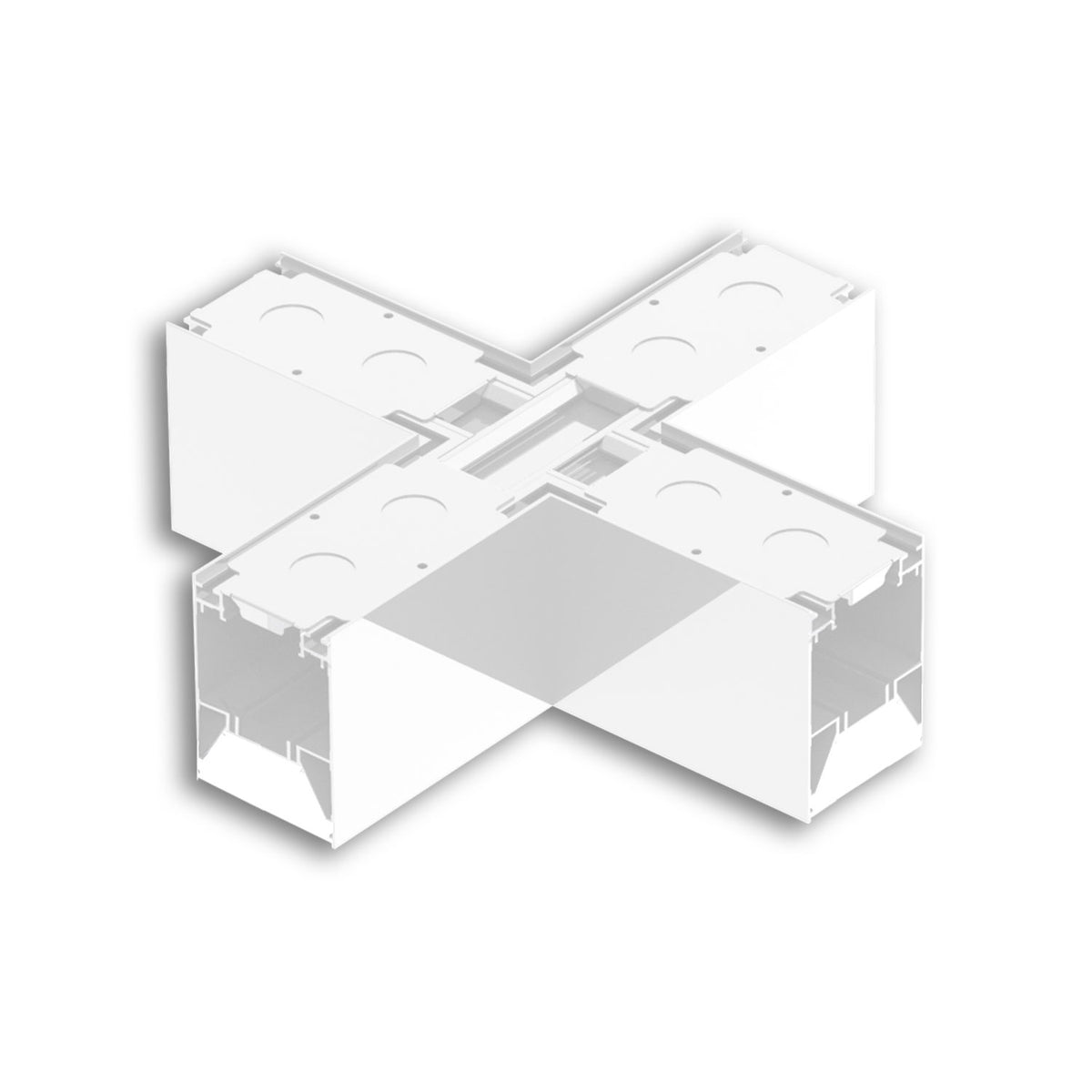 LINKLINE50 | Connector | X-verbinder lichtgevend | wit