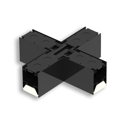 LINKLINE50 | Connector | X-verbinder lichtgevend | zwart