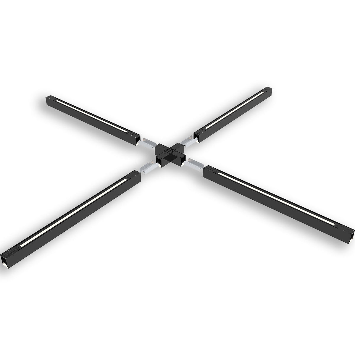 LINKLINE50 | Connector | X-verbinder lichtgevend | zwart