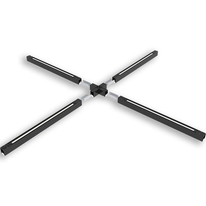 LINKLINE50 | Connector | X-verbinder lichtgevend | zwart
