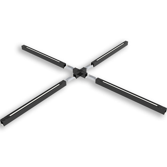 LINKLINE50 | Connector | X-verbinder lichtgevend | zwart