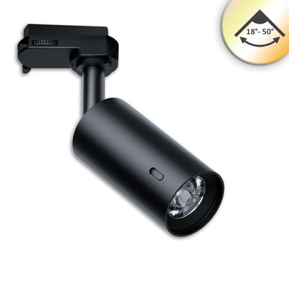 3PH SELECT | Railspot | UGR<19 | 18°-50° | ColorSwitch 2700K-5000K | dimbaar | 8W | zwart