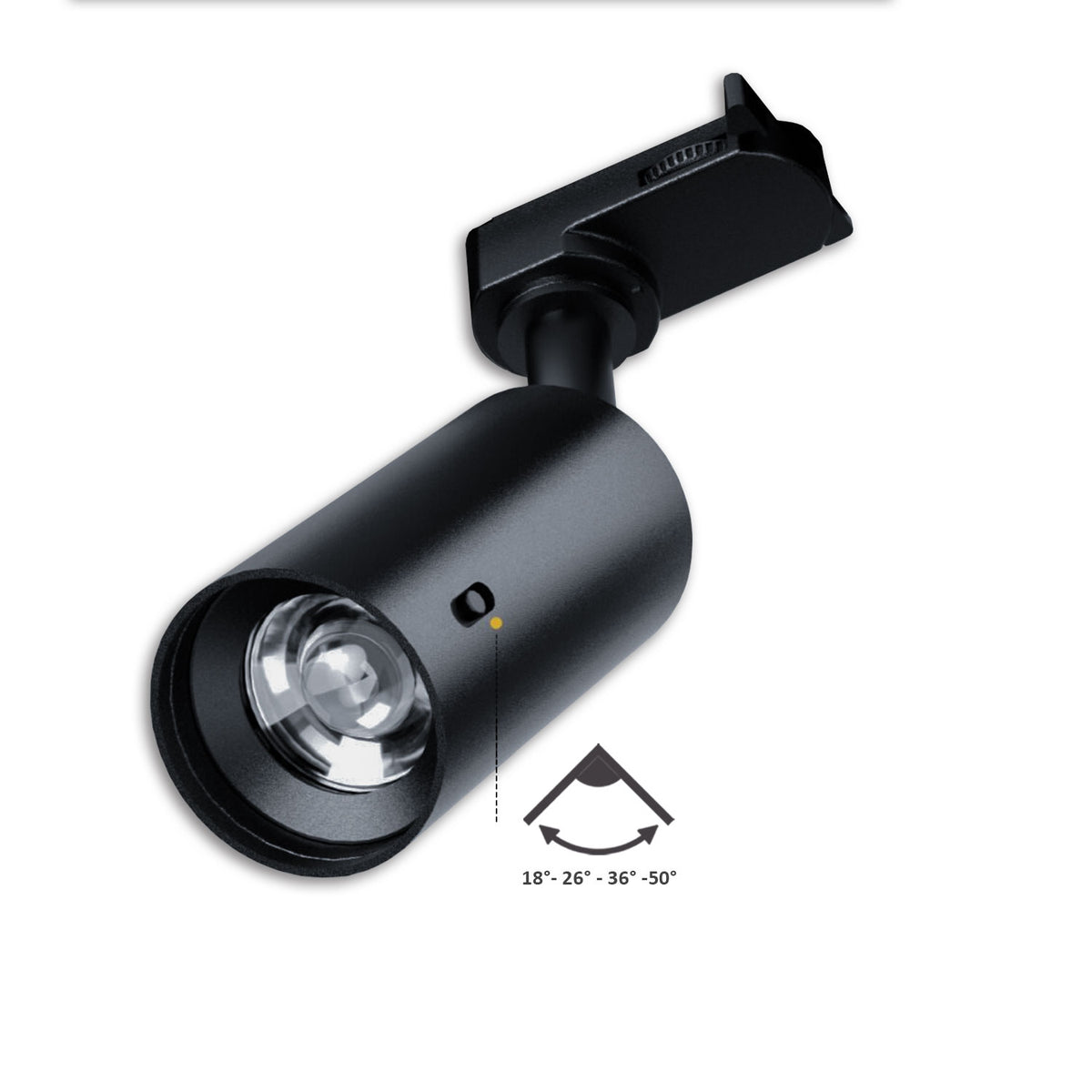3PH SELECT | Railspot | UGR<19 | 18°-50° | ColorSwitch 2700K-5000K | dimbaar | 8W | zwart