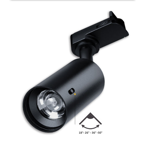 3PH SELECT | Railspot | UGR<19 | 18°-50° | ColorSwitch 2700K-5000K | dimbaar | 8W | zwart