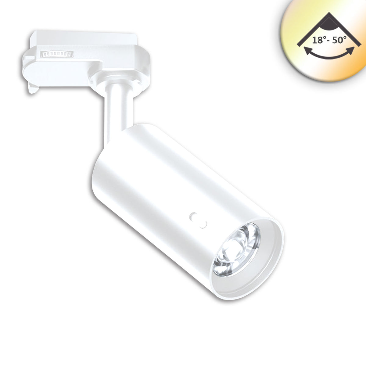 3PH SELECT | Railspot | UGR<19 | 18°-50° | ColorSwitch 2700K-5000K | dimbaar | 8W | wit