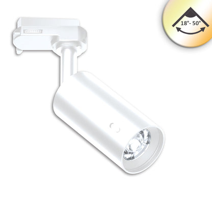 3PH SELECT | Railspot | UGR<19 | 18°-50° | ColorSwitch 2700K-5000K | dimbaar | 8W | wit
