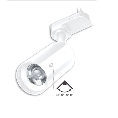 3PH SELECT | Railspot | UGR<19 | 18°-50° | ColorSwitch 2700K-5000K | dimbaar | 8W | wit