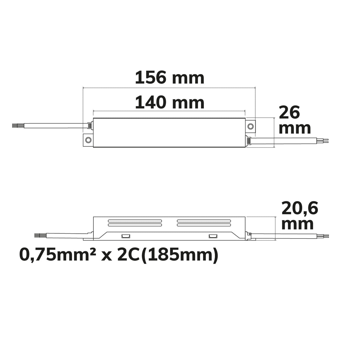 LED driver | 24V | IP67 | ultravlak