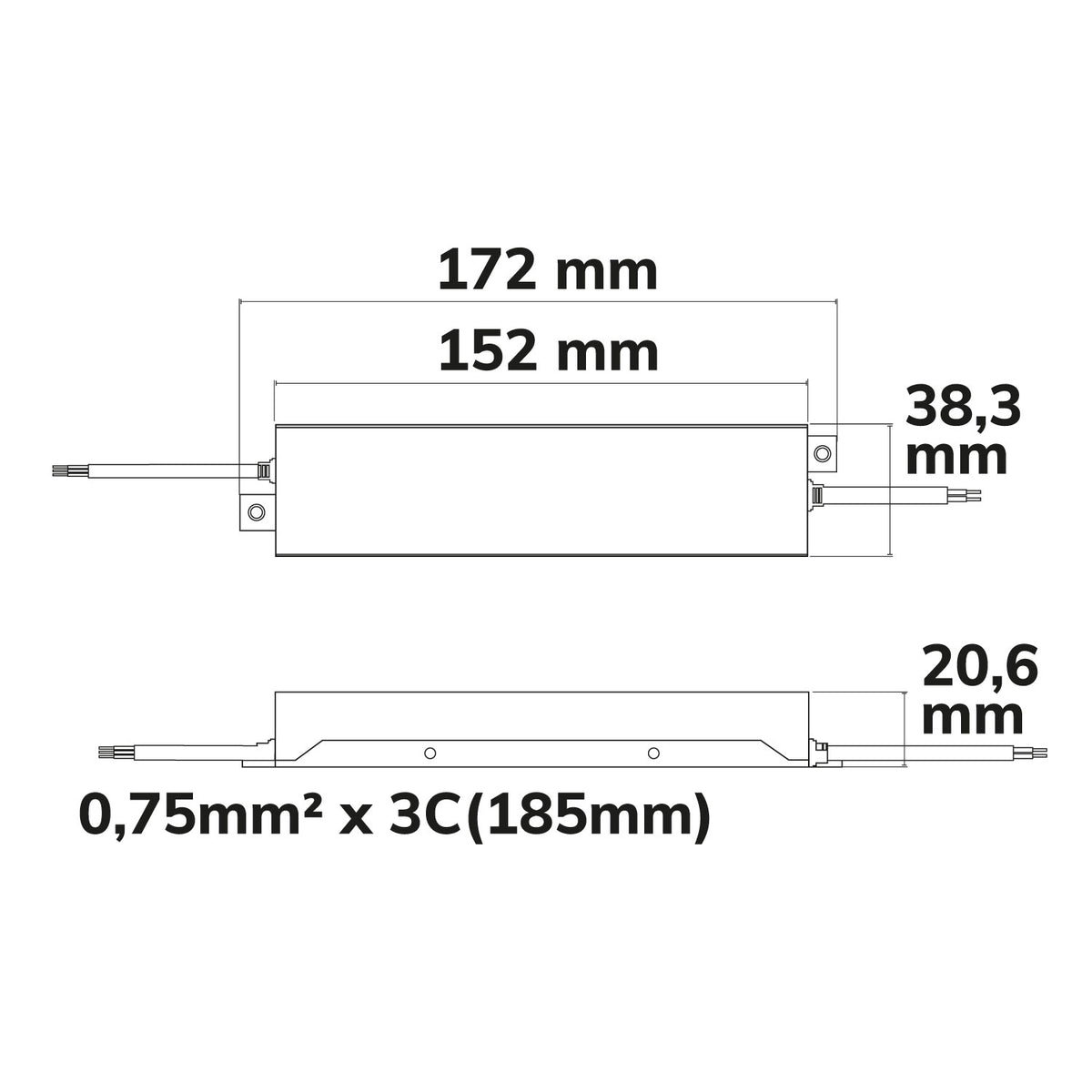 LED driver | 24V | IP67 | ultravlak