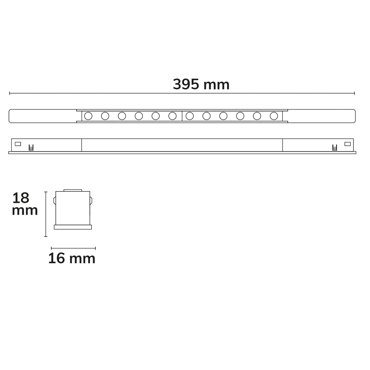 Track48 mini grid | Railspot | UGR<19 | CRI90 | 12W | 36° | 34cm