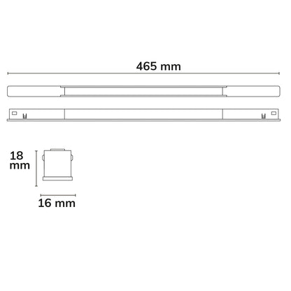 Track48 mini linear | Railspot | prismatisch | CRI90 | 10W | 42cm